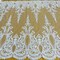 1 Yard Beaded Lace Fabric Embroidered on 100% Polyester Net Mesh – 50" Wide